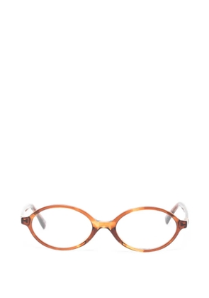 Miu Miu Eyewear oval-frame glasses - Brown