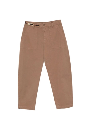 Bazar Deluxe embroidered-belt patch-pocket trousers - Brown