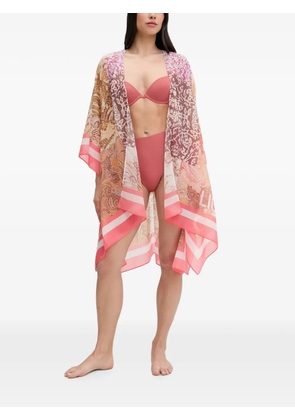 LIU JO paisley-print beach cover-up - Neutrals