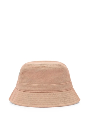 Lacoste logo-patch piqué bucket hat - Neutrals