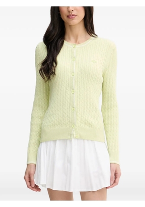 Lacoste cable-knit cardigan - Green