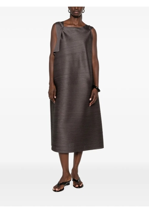Pleats Please Issey Miyake pleated sleeveless dress - Grey