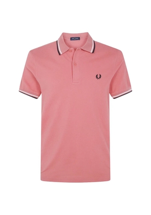 Fred Perry embroidered-logo polo shirt - Pink