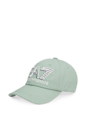 Ea7 Emporio Armani logo-embroidered baseball cap - Green