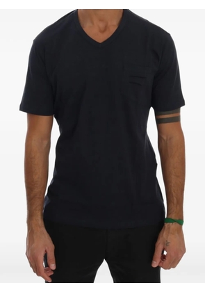 Daniele Alessandrini patch-pocket V-neck T-shirt - Blue