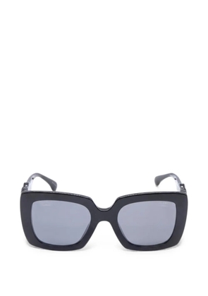 CHANEL Pre-Owned 1986-1988 interlocking CC square-frame sunglasses - Black