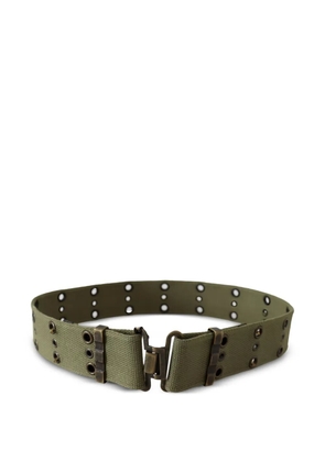 Ermanno Scervino eyelet-embellished canvas belt - Green