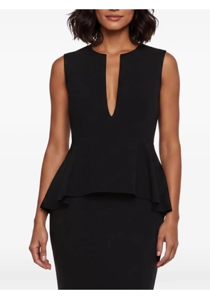 Celine Pre-Owned peplum mid-length dress - Black
