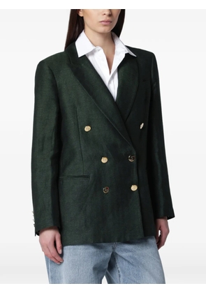 VITOVI herringbone double-breasted blazer - Green