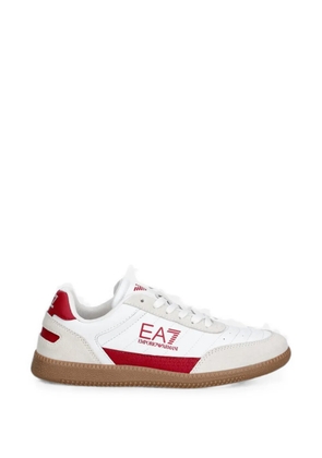 Ea7 Emporio Armani logo-print sneakers - White