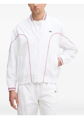 Lacoste logo-patch jacket - White