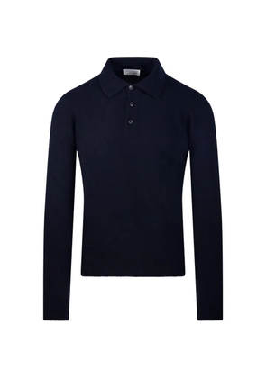 Roberto Collina long-sleeve polo-collar sweater - Blue