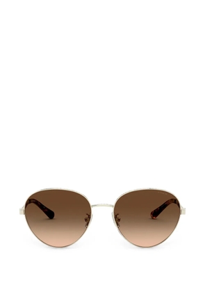 Coach Signature chain-link pilot-frame sunglasses - Gold