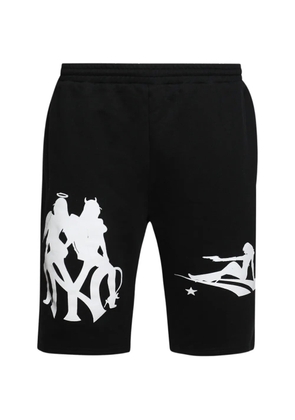 LA MASKARADE Yankees graphic-print shorts - Black
