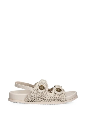 TWINSET crochet-knit sandals - Neutrals