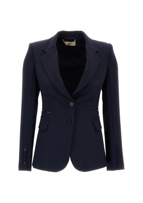 Elisabetta Franchi chain-detail single-breasted jacket - Blue
