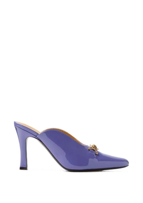 Versace Marisa patent mules 90 mm - Purple
