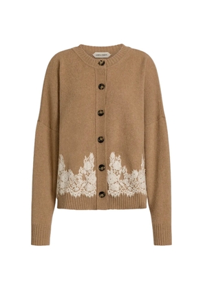 Alberta Ferretti lace cardigan - Neutrals