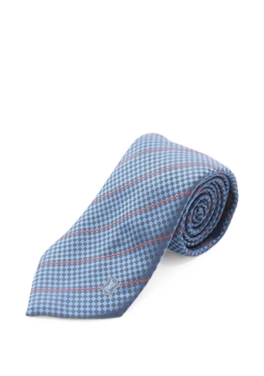 Louis Vuitton Pre-Owned 2010s logo-patch tie - Blue