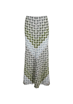 Missoni zigzag-knit maxi skirt - Blue