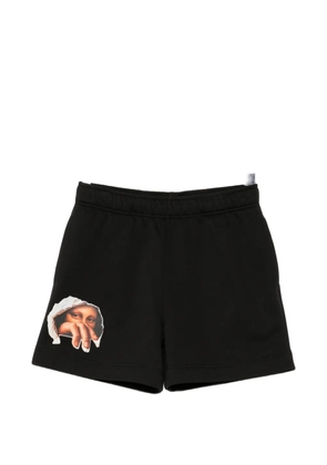 Melt graphic-print shorts - Black