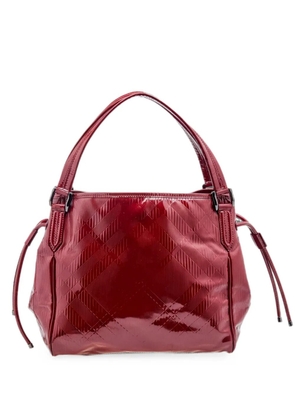 Burberry Pre-Owned Bilmore check-embossed tote bag - Red