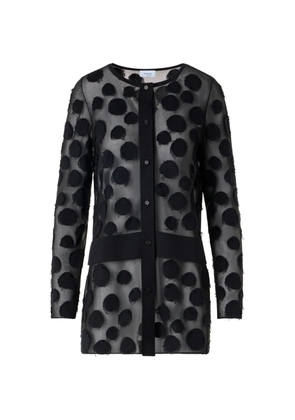 Akris Punto polka-dot button-front cardigan - Black