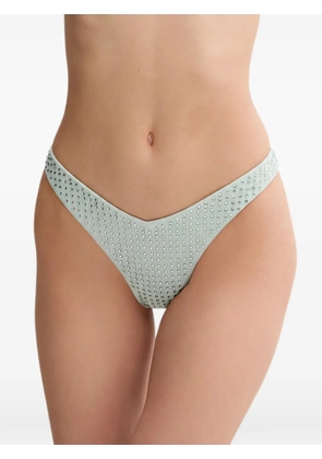 GUESS USA rhinestone-embellished bikini bottoms - Green