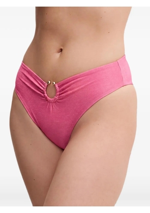 GUESS USA ring-detail bikini bottoms - Pink