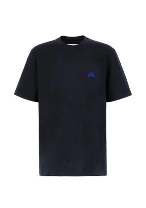 Jil Sander logo-embroidered T-shirt - Blue