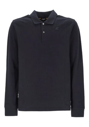 K-Way logo-embroidered polo shirt - Blue