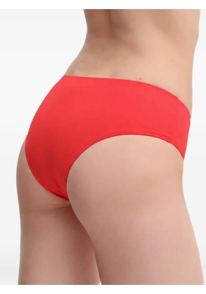 Karl Lagerfeld logo-plaque bikini bottoms - Red