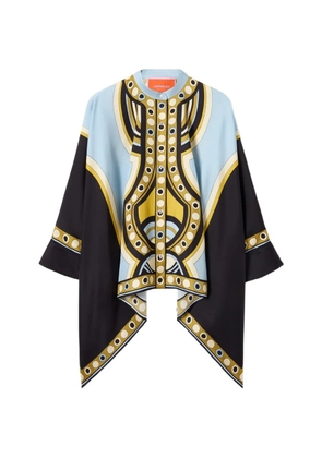 La DoubleJ Foulard geometric-print shirt - Black