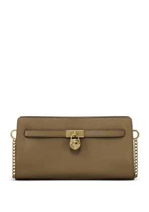 Michael Kors extra small Hamilton Moderne padlock-detail crossbody bag - Brown