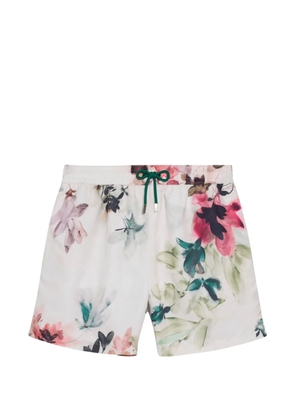 Simkhai Lowell floral-print swim shorts - White
