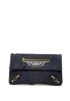 Balenciaga Pre-Owned 2005-2026 Canvas Motocross Giant 12 Envelope clutch bag - Blue