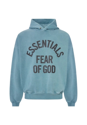 FEAR OF GOD ESSENTIALS Campus 90s logo-print hoodie - Blue