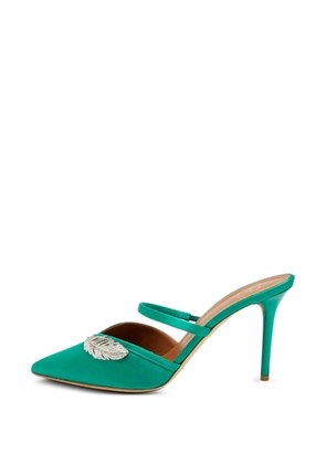 Malone Souliers Fara crystal-embellished mules - Green