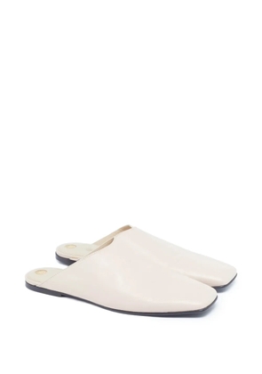 Loro Piana Pre-Owned Alba square-toe mules - White