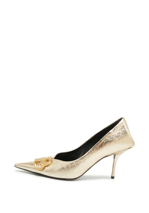 Balenciaga Pre-Owned Square Knife pumps - Gold