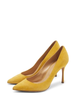 Sergio Rossi suede pumps - Yellow