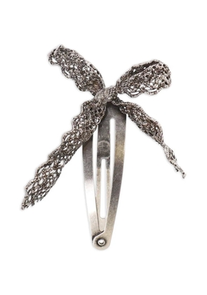 YVMIN bow-detail hair clip - Silver