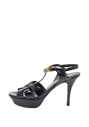 Saint Laurent Pre-Owned Tribute ankle strap sandals - Black