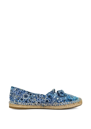 Charlotte Olympia Bandana bow espadrilles - Blue