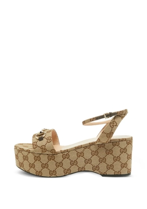 Gucci Pre-Owned GG-pattern sandals - Neutrals