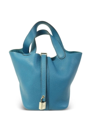 Hermès Pre-Owned 2013 PM Picotin leather tote bag - Blue