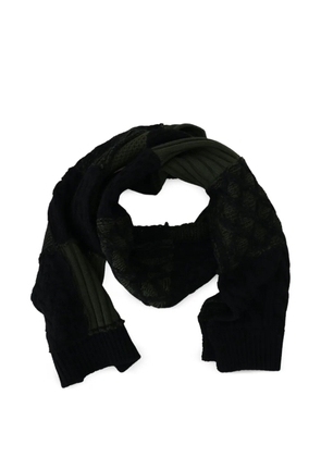 Dolce & Gabbana cable-knit wool scarf - Black