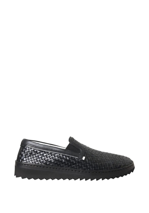 Dolce & Gabbana woven leather loafers - Black