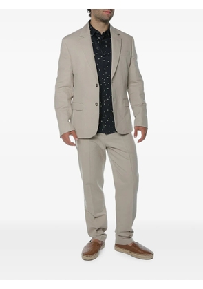 Trussardi single-breasted notched-lapels suit - Neutrals