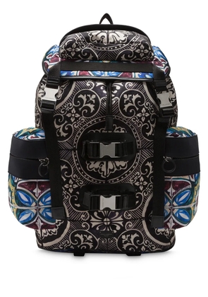 Dolce & Gabbana Majolica-print backpack - Black